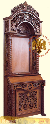 Ξυλόγλυπτο Προσκυνητάρι Τοίχου Α