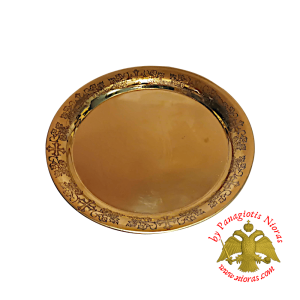 Brass Metal Disc For CandleHolders 12cm