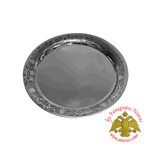 Brass Metal Disc For CandleHolders 12cm Nickel