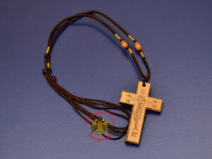 Wooden Cross Pyrography Agioritikos
