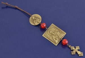 Κρεμαστά Εικονάκια Αυτοκινήτου Αγιος Τιτος με Παναγία