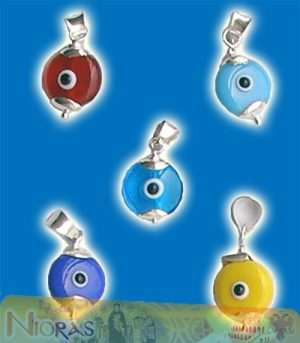 Silver Blue Eyes for Neck D