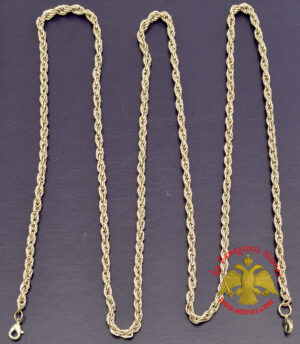 Extra Chain for Engolpion Twisted Nickel Plated D:5mm L:120cm