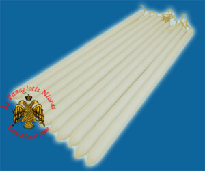 Lampada Candle Parafine Wax White Coloured 40cm