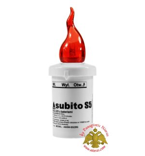 Κερί Διαρκείας LED με Μπαταρία για Τάφο 9x13cm SET of 2