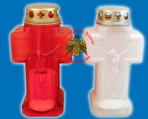 Καντήλι Ηλεκτρικός Σταυρός Για Τάφους