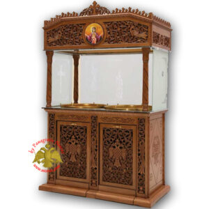 Μανουάλι Ξυλόγλυπτο Διπλό Ø 60cm