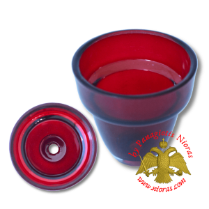 Κανδηλόκουπα M2 Κόκκινο Χρώμα Δ 10mm Τρύπα για Ηλεκτρικό Λαμπάκι