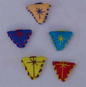 Orthodox Amulet Fylahto - Pendant Triangular with Cross