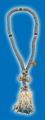 Praying Rope Russian Style 100 knots Light Blue