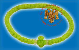 Prayer Rope waxed thread Neon Green