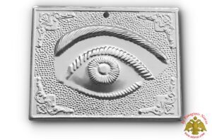 Orthodox Metal Tama Single Eye ExVoto Nickel Plated Milagros