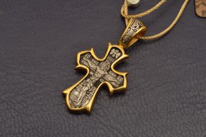 Σταυρουδάκι Ασημένιο 925 Λαιμού Ρώσσικο Σχέδιο 8121