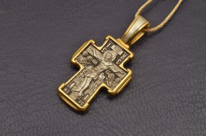 Σταυρουδάκι Ασημένιο 925 Λαιμού Ρώσσικο Σχέδιο 8152