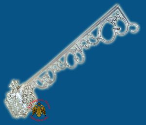 Κρεμαστάρι Κανδηλιών 95cm Nickel