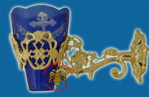 Κρεμαστάρι για Κανδήλια Επίχρυσο 24x15cm