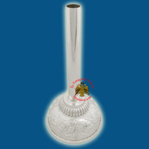 Ορθόδοξη Βάση Σταυρού Με Σωλήνα Επάργυρη