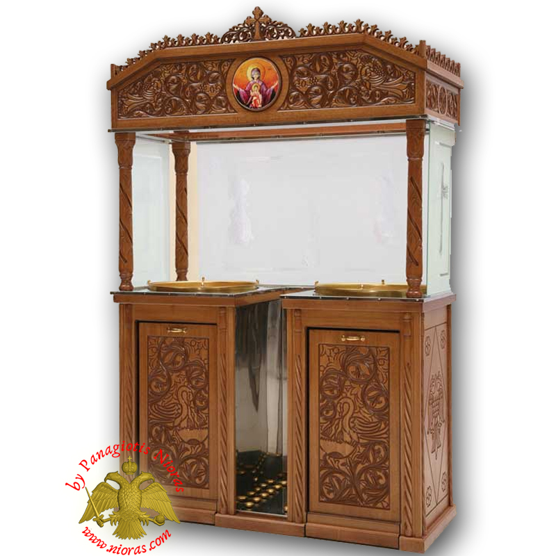 911_Orthodox_Church_WoodCarved_Candelabra_Nioras