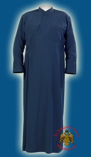 Χειροποιήτο Αντερί Κλασσική Βυζαντινή Γραμμή Μπλε