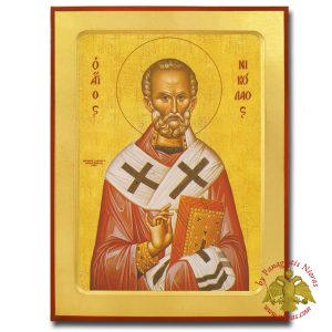 Αγιος Νικόλαος Ξύλινη Βυζαντινή Εικόνα