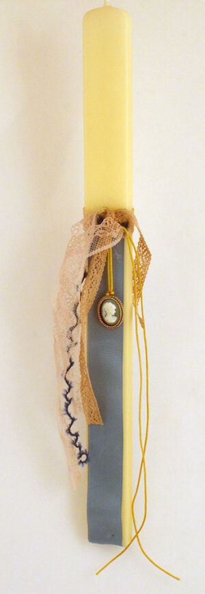 Πασχαλινή Λαμπάδα με Μενταγιόν 40εκ.