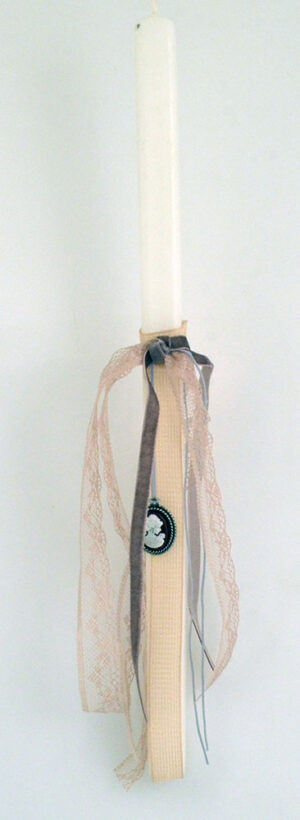 Πασχαλινή Λαμπάδα με Μενταγιόν 40εκ.