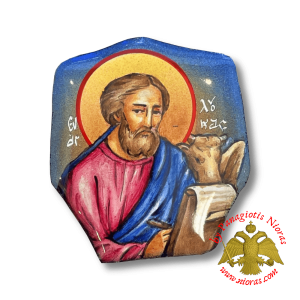 Σμάλτινη Εικόνα Ευαγγελιστής Λουκάς