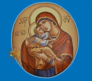 Σμάλτινη Εικόνα Θεοτόκος 5