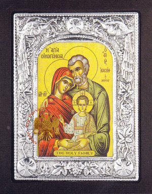 Holy Family Aluminium Icon