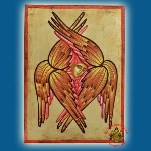 Hagiography Byzantine Icon of Cheruvin 13x18cm