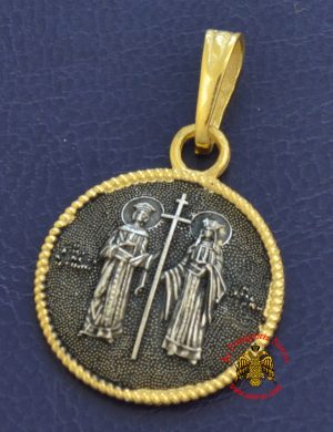 Σταυρουδάκι Ασημένιο 925 Λαιμού Επίχρυσο Cross_M074