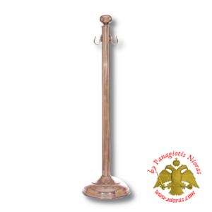 Orthodox Church Aisle Cord Stand Chrome Polished Simple Base