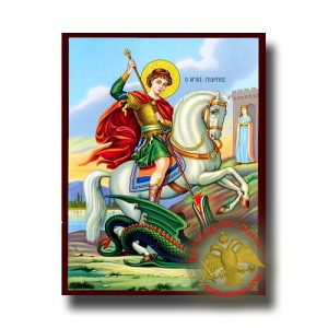 Saint George - Neoclassical Wooden Icon
