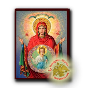 Eleutherotria Theotokos - Neoclassical Wooden Icon