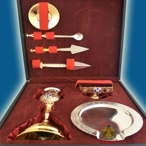 Leather Ecclesiastical Set with Carrying Case B