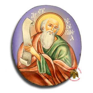 Ρώσσικη Σμάλτινη Εικόνα Προφήτης Ιεζεκιήλ