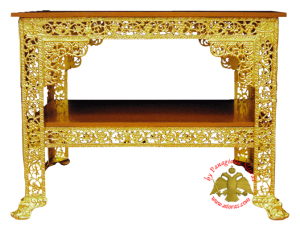Orthodox Church Aluminium Table 61x103x82cm