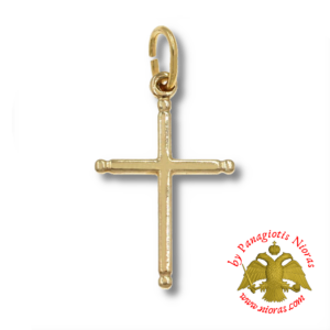 Gold Pendant Cross 10x16mm K14