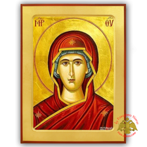 Holy Virgin Mary Detail Wooden Icon