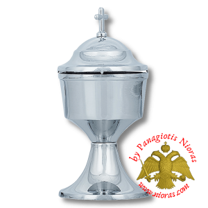 Round Base Incense Burner Smooth Chromium