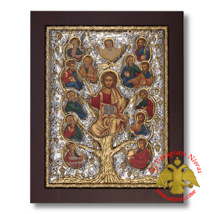 Tree of life Silver plated metal icon