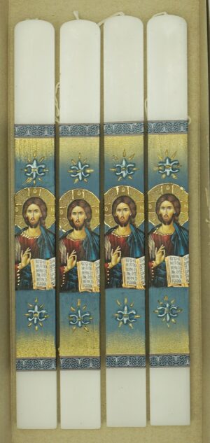 Easter Lampada Orthodox Candle Christ Holy Icon 35cm