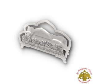 Orthodox Last Supper Napkin Case Metal Nickel Plated