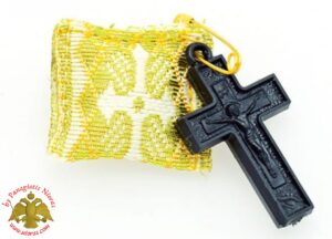 Φυλακτό Χρυσο Υφασμα με Σταυρουδακι Εκκλησιαστικό Ορθογώνιο Set 2 τεμ