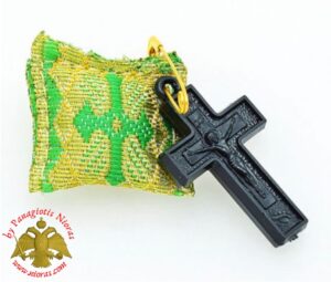 Φυλακτό Πρασινο Υφασμα με Σταυρουδακι Εκκλησιαστικό Ορθογώνιο Set 2 τεμ