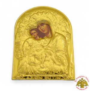 Μαγνητική Εικόνα Παναγία Αξιον Εστι Επιχρυσο Πλαίσιο 45x55mm