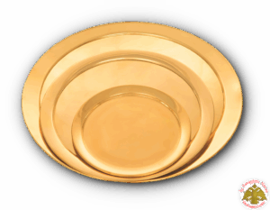 Metal Alouminum Disc for Floor Protection from Candle Dripping d:40cm