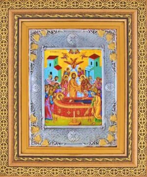 Framed Glass Holy Icons