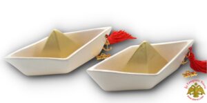 Γούρι Χριστουγέννων Κεραμική Ελληνική Βαρκούλα